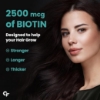 قرص بیوتین 2500 میکروگرم کاربامید Carbamide Forte Biotin 2500mcg 120 Tablets 